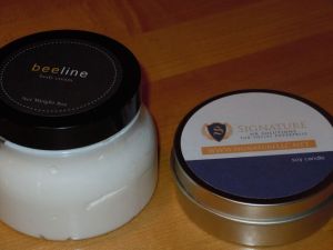 Beehive Lotion and Dreambean Soy Candle
